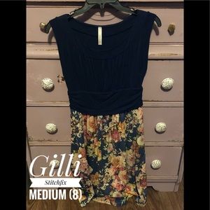 Stitch Fix Gilli Kamile 2Fer Faux Suede Knit Dress